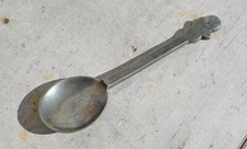 Joseph Copeland 1675 Chuckatuck Virginia Stieff Pewter Collectible Spoon Used 4"
