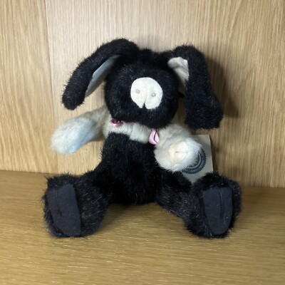Boyd's Bears F. O'Pigg Plüschtier J.B. Bean Assoc verbunden schwarzweiß 12 Zoll