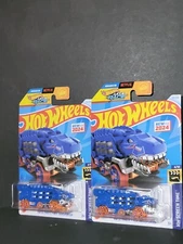 HOT WHEELS 2024 "LETS RACE" ULITMATE T-REX TRANSPORTER LOT OF 2