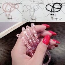 1 Bling Neck Crystal Bling Beads Lanyard Strap ID Name Badge Phone Card US W3X2