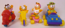 VTG Garfield McDonalds Happy Meal Toys Complete Set of 4 Figures 1988 / 89