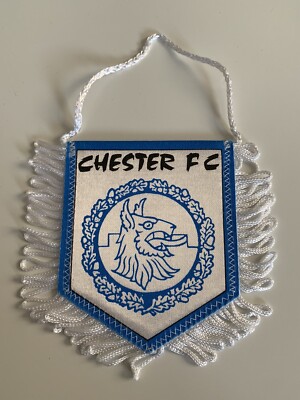 Rare! Grand fanion Pennant wimpel Vintage )) MANCHESTER CITY / ENGLAND