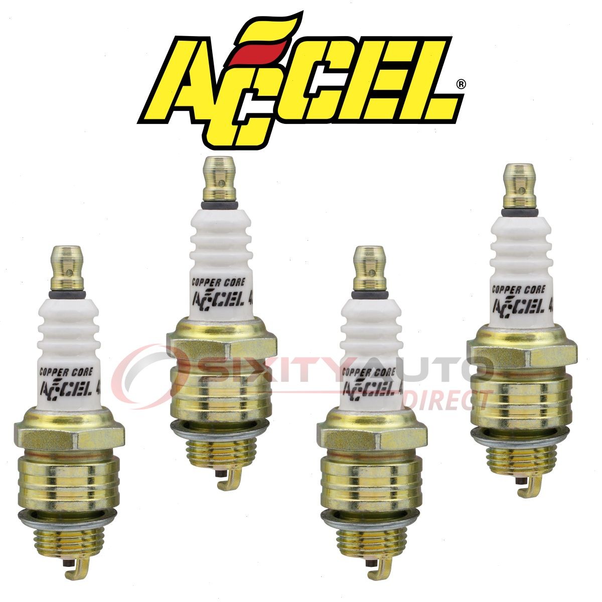 ACCEL 0437S-4 Spark Plug for Ignition Secondary bf