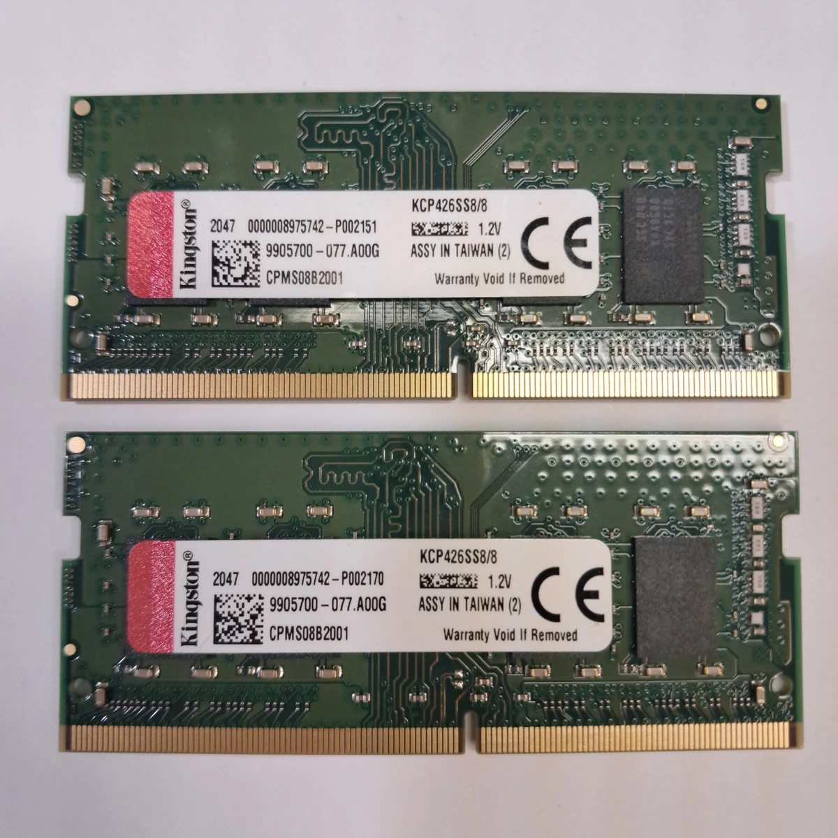 Kingston SO-DIMM Computer Memory (RAM) 8 GB 2 Modules for sale | eBay