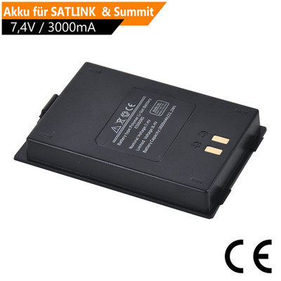 Ersatz Akku für SATLINK WS6916 & Summit SM505HD Satfinder Akkupack Schwarz