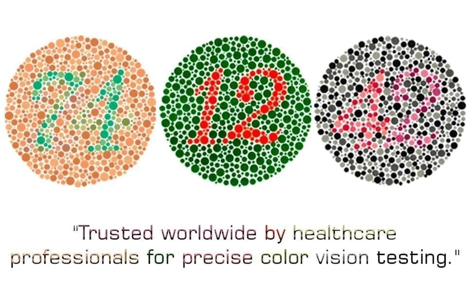 Ishihara Eye Test Books for Color Deficiency 38 Plates (MULTICOLOR) - Image 4 of 4