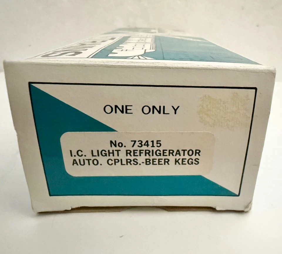 Nuevo Moderno Tren Marx 73415 Iron City Luz Cerveza Frigorífico Coche con Barriles y Caja Foto 2 de 4