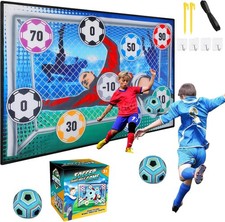 Fu&szlig;ball-Tor-Torschussmatte Fu&szlig;ball-Spielset f&uuml;r Kinder Klettb&auml;llen Fu&szlig;balltore