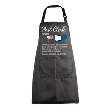 Mail Clerk Apron with Pockets Postal Worker Mailman Post Office Workwear