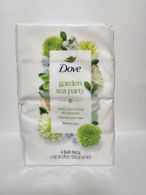 Dove Beauty Bar English Pear Blossom 4 Bars 3.75 oz Limited Edition NEW