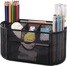 Desk Organizers and Accessories with Pencil Pen Holder Supply 8 Compartments and