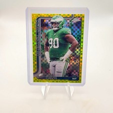 2025 Topps Chrome- Jordan Davis #249 Lime Green X-Fractor Color Match