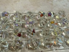 Vintage Swarovski - 16mm Round Cut Beads 346 - Crystal AB