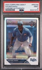 Topps 2023 Pro Debut Chrome Xavier Isaac RC Auto Refractor /99 PDC-90 PSA 9