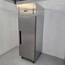 Upright Freezer Single 1 Door Stainless 600L Kitchen Commercial Catering Pola...