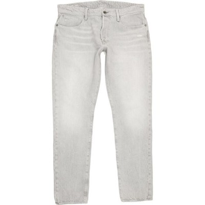 G-Star 3301 Herren Jeans Grau Tapered Regular W36 L33 (75917)