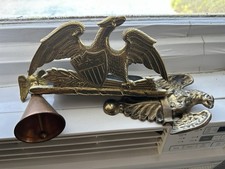 3 Diferents Eagles Bronze And Brass Decoration Bell ,doorbell,bookend,