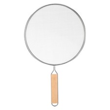 1PCS Splatter Screen for Frying Pan, 8Inch Stainless Steel one size, Biege