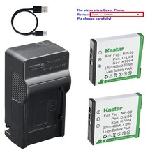 Kastar Battery AC & USB-C Charger for Kodak KLIC-7004 Pentax Optio S10 S12 Q7