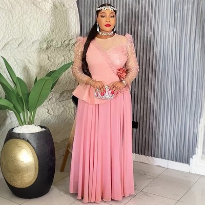 African Women Dashiki Maxi Abaya Modest Kaftan Long Dress Plus Size Evening  Gown | eBay