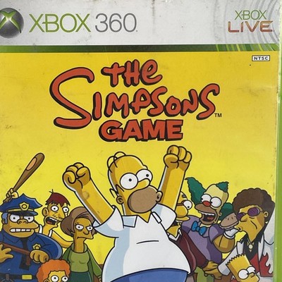 The Simpsons Game Xbox 360 With No Manual Case And Disc only 20th Century Fox
