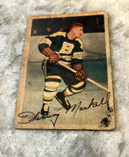 1953 - 54 Parkhurst #91 Fleming MacKell Boston Bruins