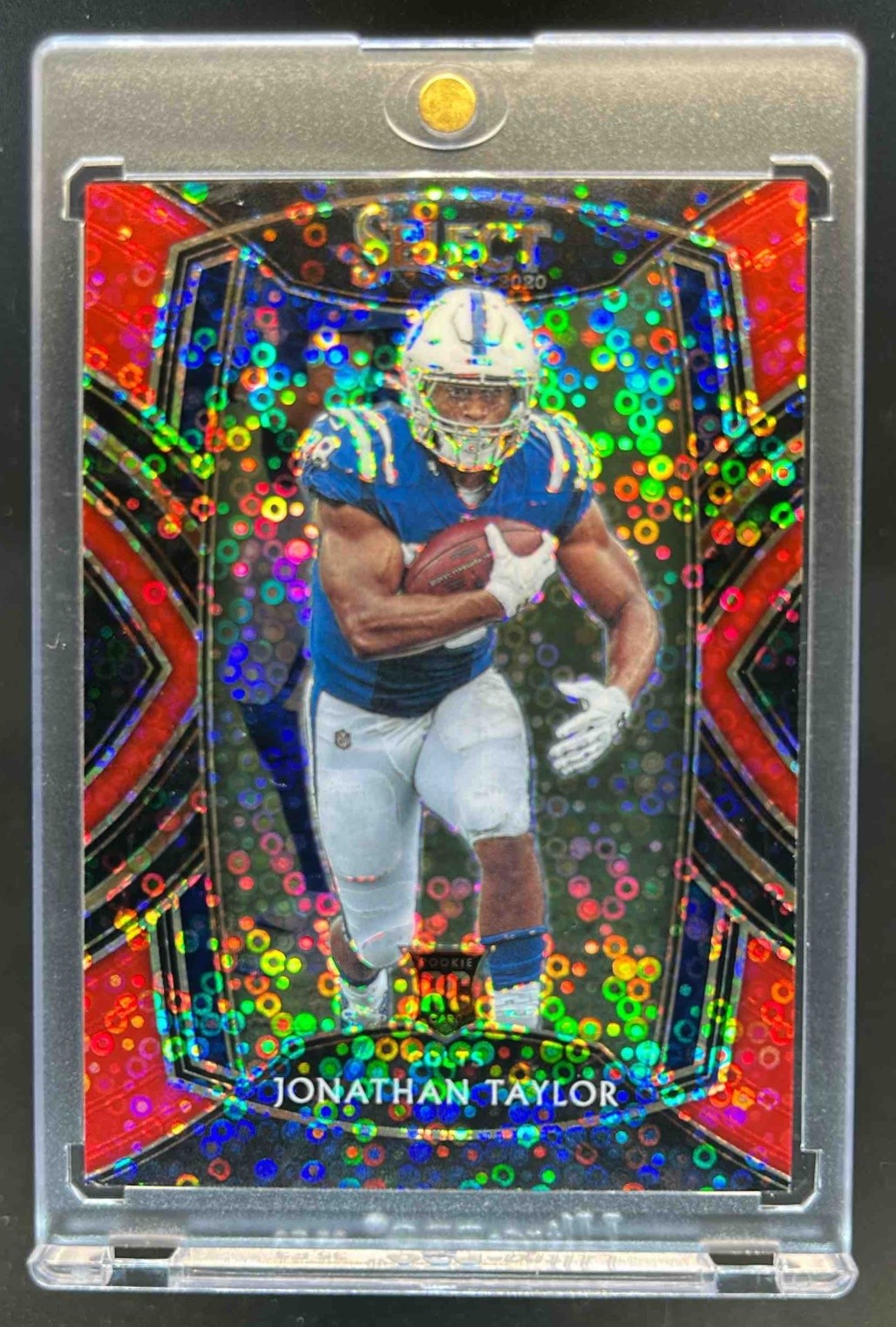 2020 Select Jonathan Taylor Disco Red Prizm Rookie Club RC #16/49 Colts