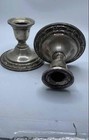 International Sterling Silver Weighted Candlestick Holder Set 2pcs 538.2g — photo 4