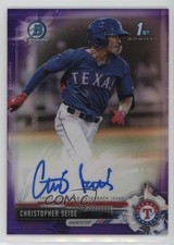 2017 Bowman Draft Chrome Pick Purple Refractor Chris Seise Christopher Auto 0rf