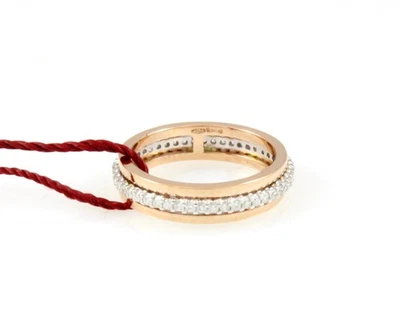 Anillo Eternidad RECARLO de Oro Rosa Y Blanco 18KT Diamantes Naturales Ct. 0,37 - Imagen 1 de 2