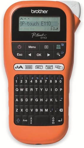 Brother PT-E110 Label Maker, P-Touch Electrician Label Printer, Handheld, QWERTY - Afbeelding 3 van 3