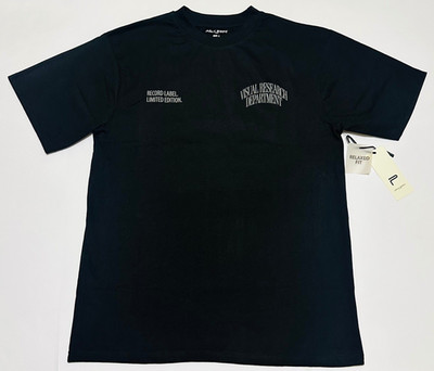 Public Supply NYC Visual Research Department Mens L Black Relaxed Fit Shirt NEW