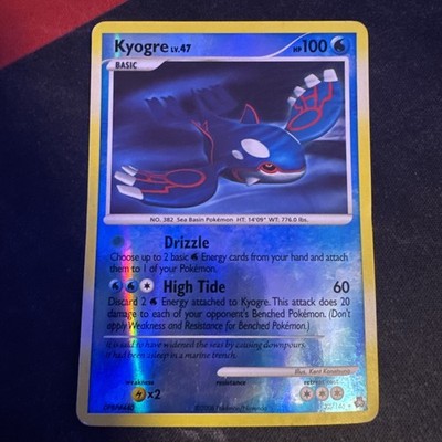 KYOGRE 2008 POKEMON DIAMOND & PEARL LEGENDS AWAKENED REVERSE HOLO 32/146
