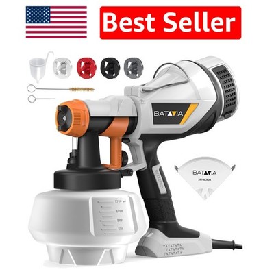 Effortless DIY Painting with 1200ml HVLP Electric Paint Gun & Adjustable Control