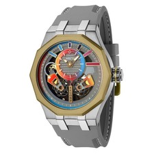 INVICTA Specialty Men 52mm Auto Skeleton Stainless Steel Gunmetal. New