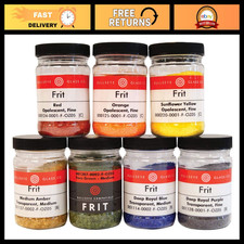 Fusible Glass Frit Assortment - 6 Vibrant Colors, 90 COE for Glass Art Craft