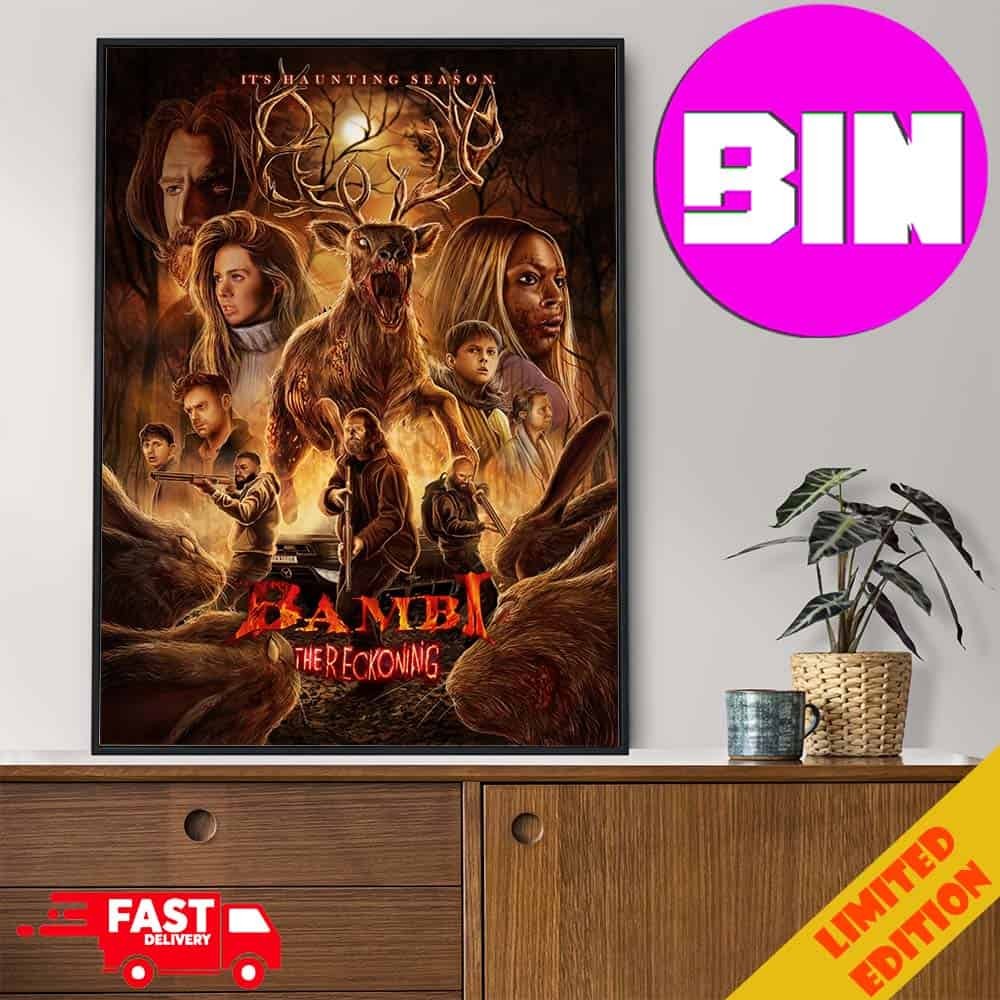 First Bambi The Reckoning & Winnie The Pooh Blood Poster Unframed