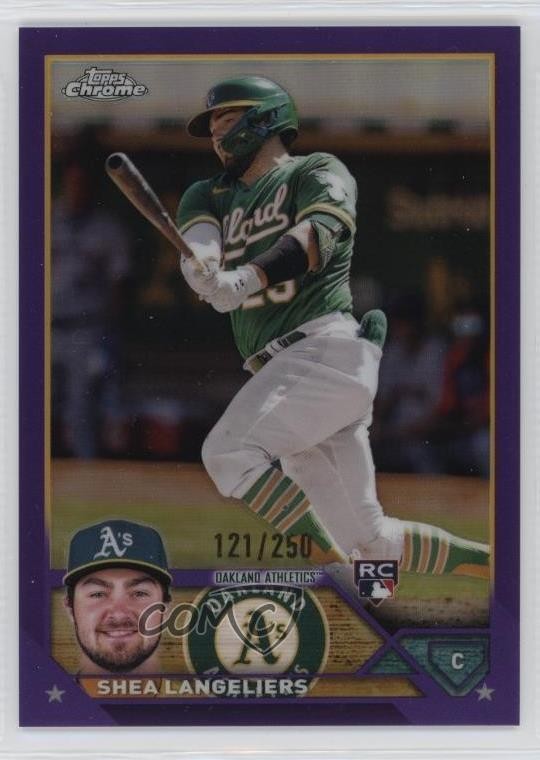 2023 Topps Chrome Purple Refractor 121/250 Shea Langeliers #175 Rookie RC 0qh8
