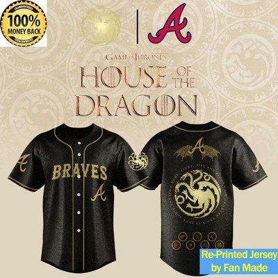 Custom Name - Braves x House OfThe Dragoon Baseball 2026 Jersey - All Size