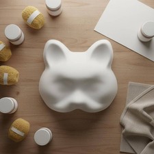 PVC Plastic Mask DIY Project Blank White Mask Lightweight for Artists