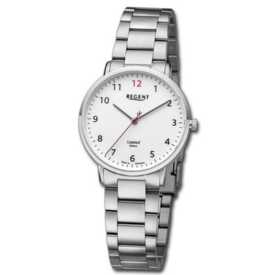 Regent Damen Armbanduhr Analog Metallarmband silber URGM2304
