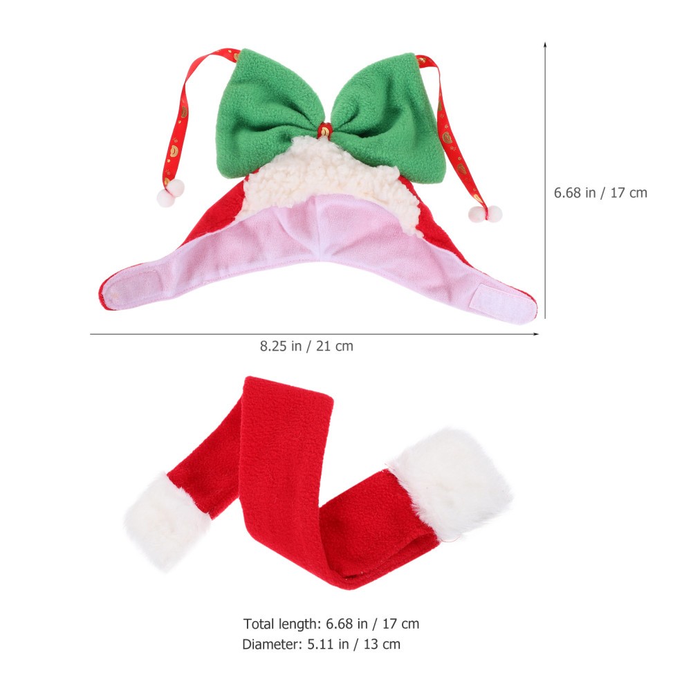 Set Copricapo Animali Domestici Accessori Termici per Animali Domestici Foulard Cane Cappello Casa foto 4