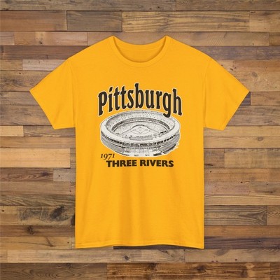 Three Rivers Stadium 1971 Ballpark T-Shirt - Pittsburgh Pirates Baseball