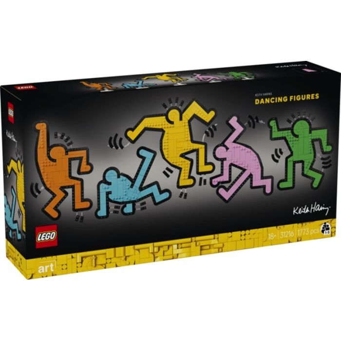 Joom Lego Chiaro Lego® 31216 Art Keith Haring, Le Figure Danzanti, Decorazione D'interno E Set Di Costruzione Per Adulti - Immagine 4