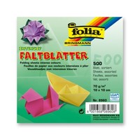 500 FaltbläTter, 10 X 10 Cm, Sortiment - Faltpapier