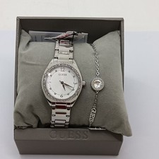 GUESS KIT OROLOGIO + BRACCIALE DA DONNA IN ACCIAIO Collezione Charlotte GW0767L1