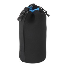 3.9" IDx9.8" H Camera Lens Bag with Thick Protective Neoprene, Black, Blue