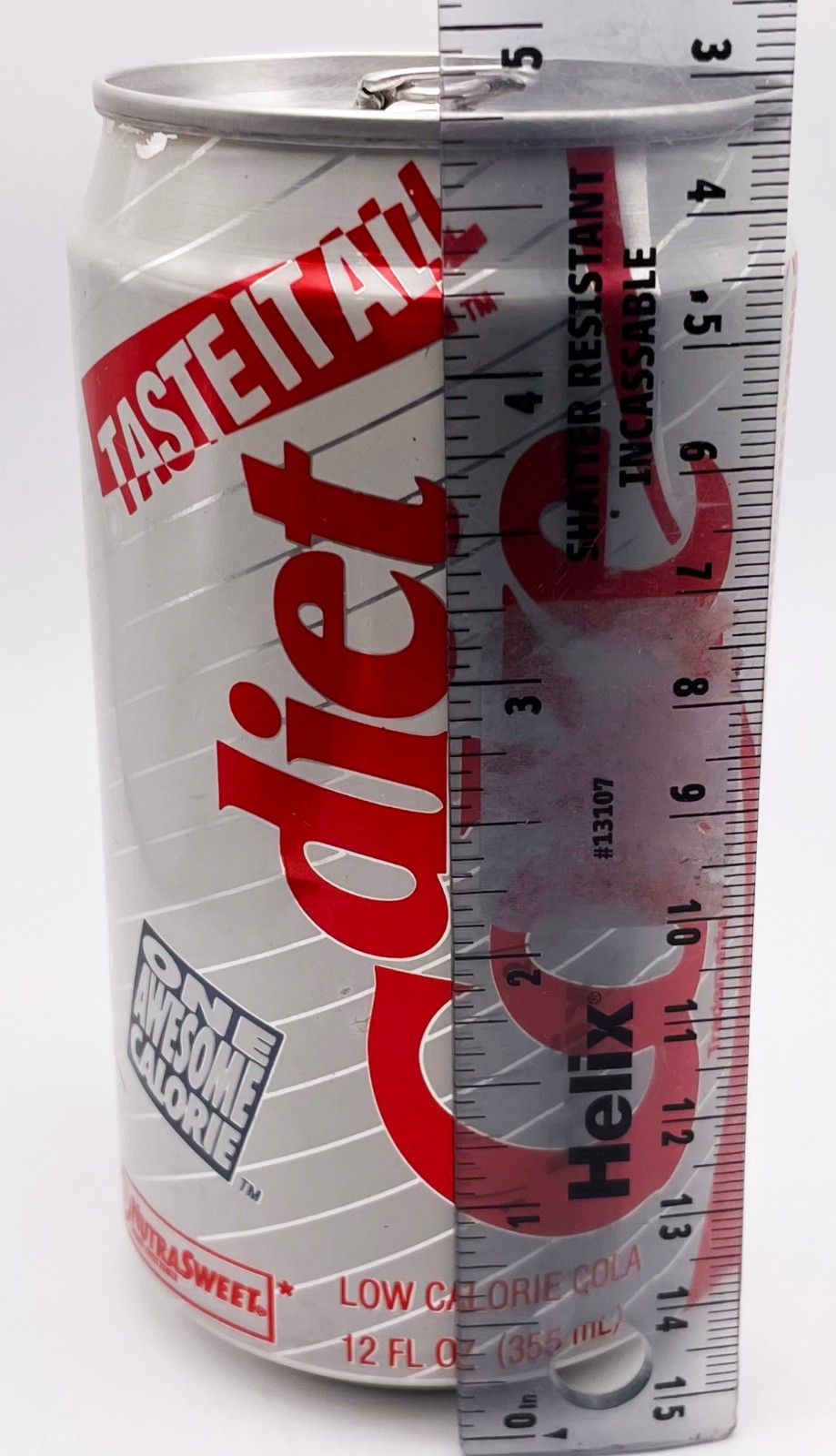 VTG Diet Coke Can Mickey's Toontown Disneyland Open Tab 1990s Nutrasweet Empty