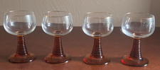 Roemer Amber Beehive Ribbed Stem Glass Wine G...