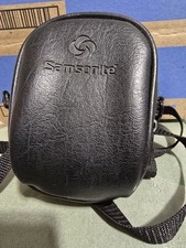 Samsonite Camera Case W/ Shoulder Strap Two Compartment Faux Leather